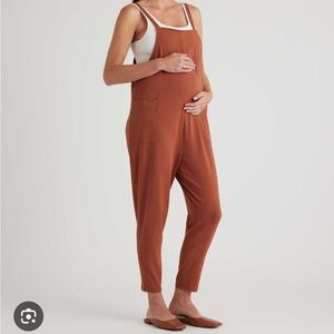 Quince Organic Cotton Maternity Overalls